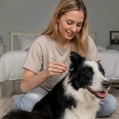 Pince à tique  pour chiens et chats outil de retrait securise