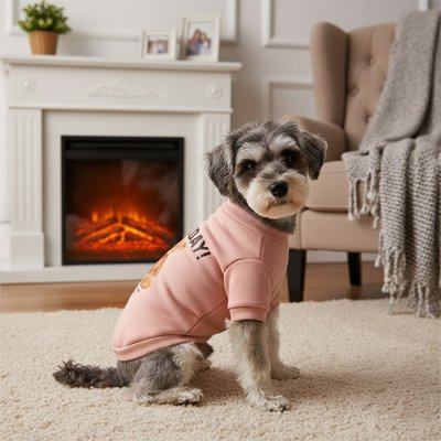 pull pour chien texte imprimé pour un style tendance