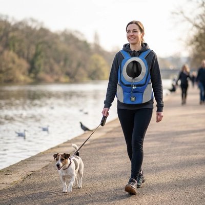 Sac a dos chien bretelles ajustables ergonomiques