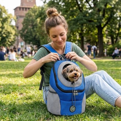 Sac a dos chien favorise une circulation d'air optimale 
