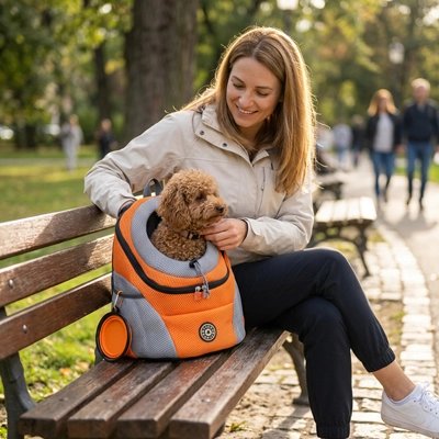 Sac a dos chien ouverture circulaire renforcée