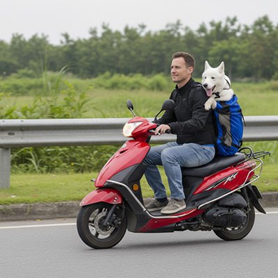 Sac à dos pour Chien bretelles ajustables et renforcées pour répartir le poids confortablement