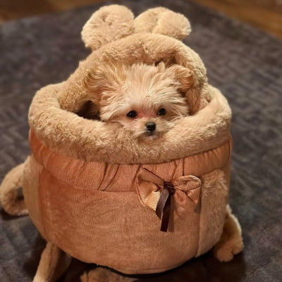 Sac de transport chien matériaux doux et rembourrés:
