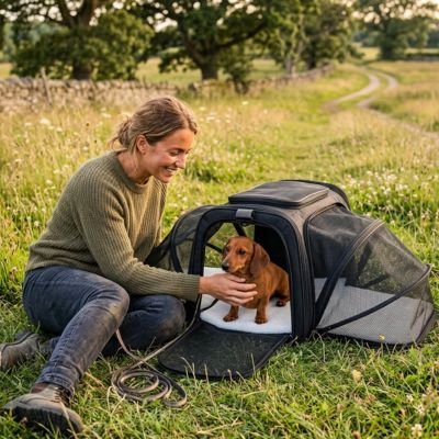 Sac de transport pour Chien accès facilité par le dessus et les côtés 