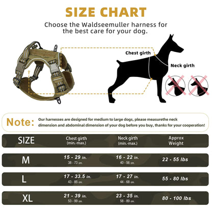 Harnais tactique pour chien Titan : contrôle, robustesse et confort